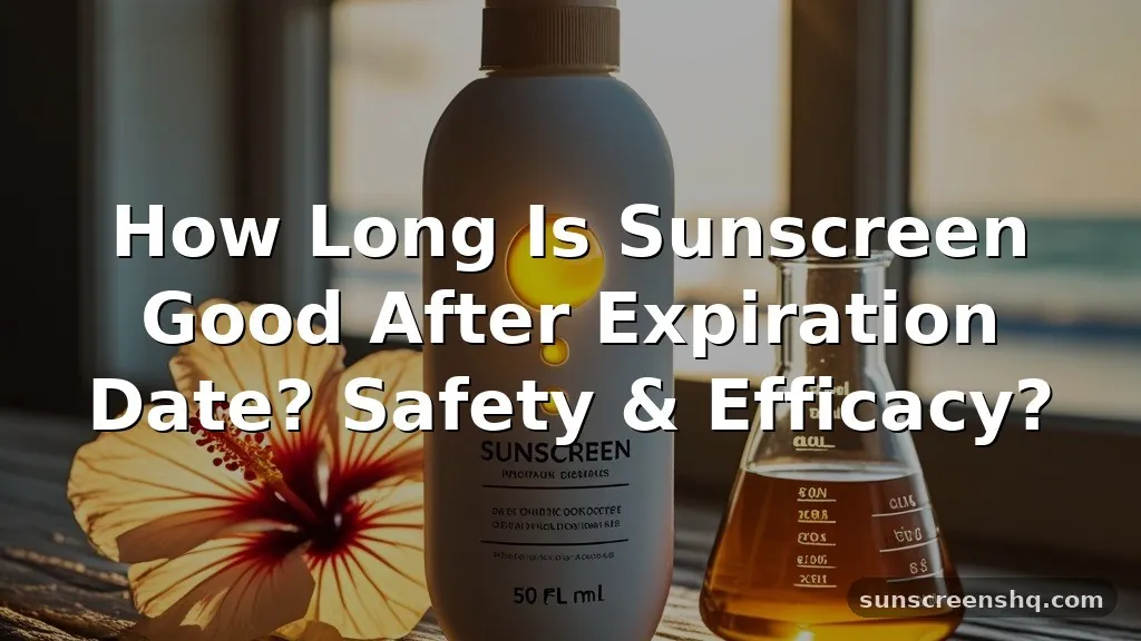 how long is sunscreen good after expiration date